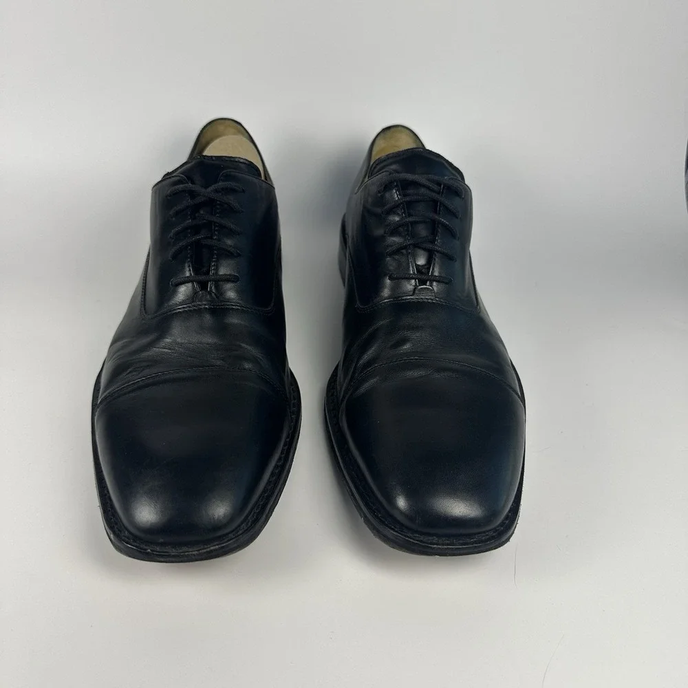 Cole Haan Air Madero Black Cap Toe Oxford Dress Shoes Men's 12M